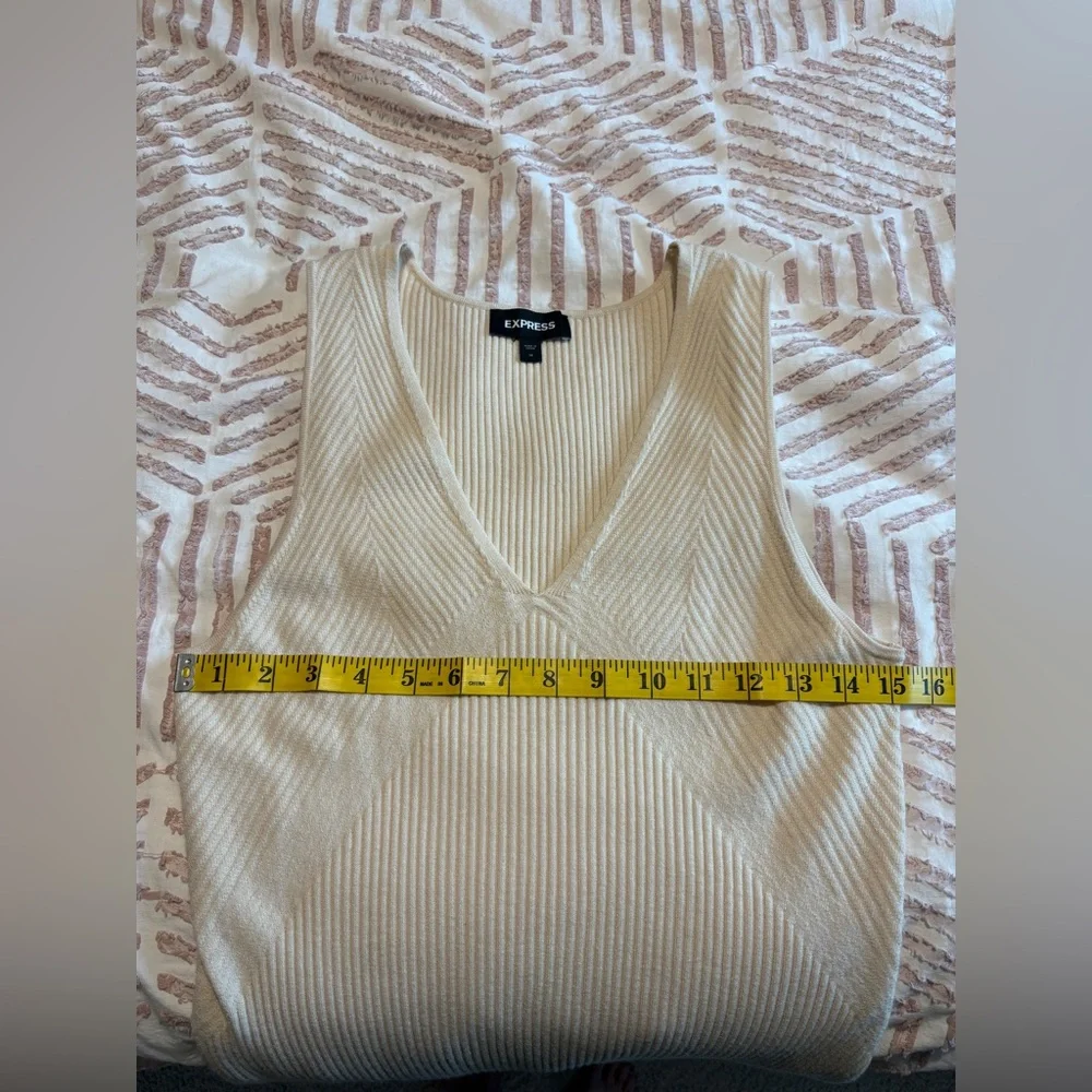 Sleeveless Ribbed Midi Sweater Dress by Express - size Medium - Picture 5 of 6
